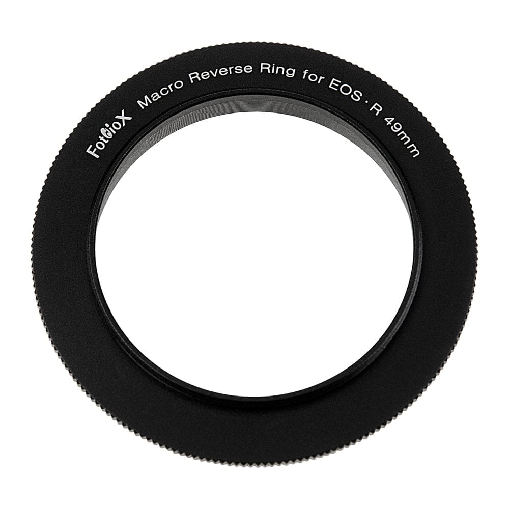 Fotodiox - 49mm Macro Reverse Ring for Canon RF Cameras - Reverse Filter Thread to Camera Mount Adapter