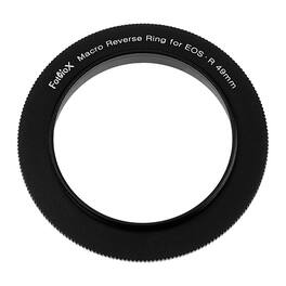 Fotodiox - 49mm Macro Reverse Ring for Canon RF Cameras - Reverse Filter Thread to Camera Mount Adapter