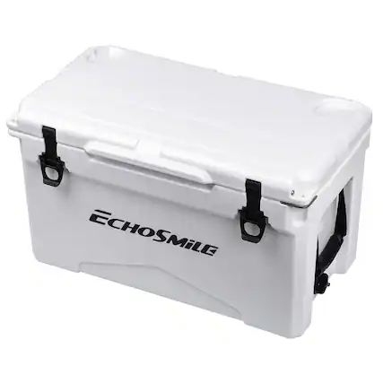 Front. Wikistore - Wikistore 35 Quart Rotomolded Cooler Heavy Duty Durable Leakproof for Camping Hiking & Outdoor Adventures - White.