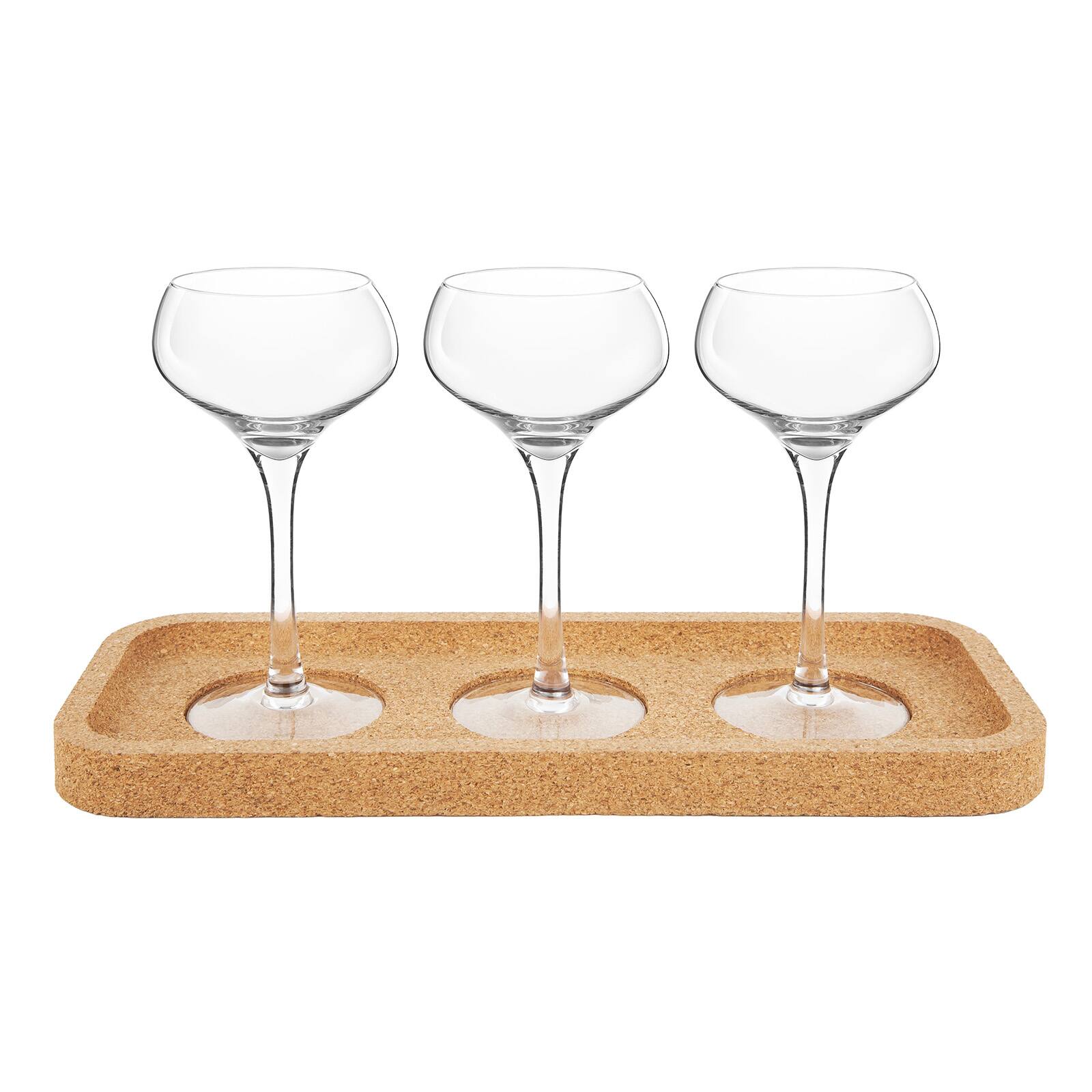 Alt View 3. Final Touch - Espresso Martini Flight Set - 4 Pieces - 4.75 oz (140 ml) - Clear.