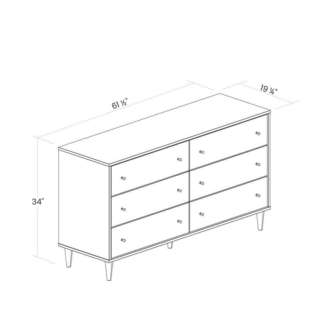 61 1/2", 19 1/4", 34"