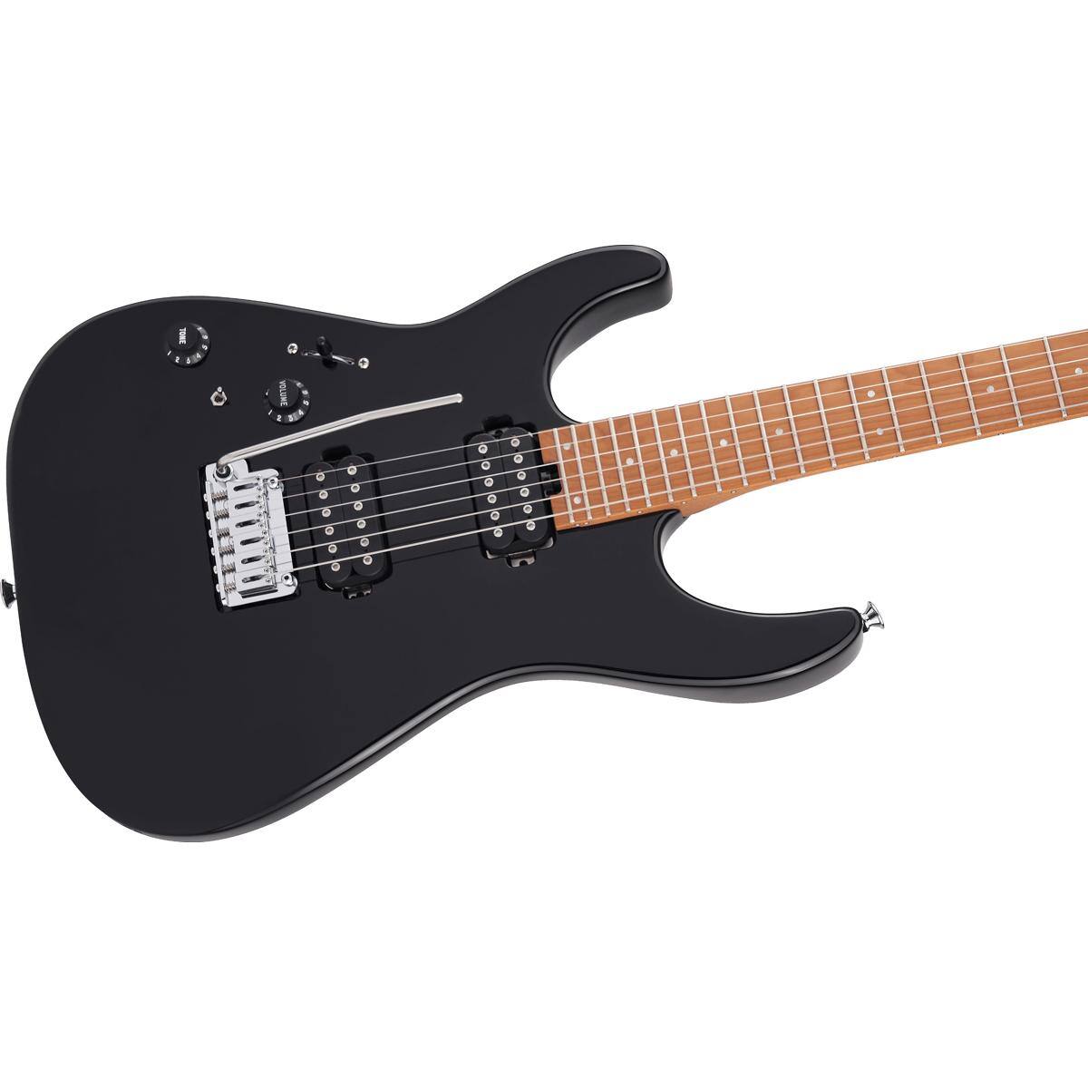 Alt View 5. Charvel - Charvel Pro-Mod DK24 HSH 2PT CM Electric Guitar - Gloss Black, Left-Handed.
