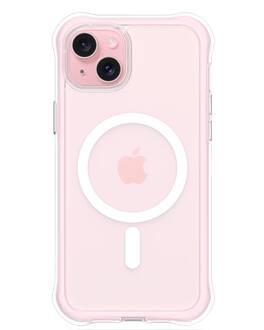 Ornarto - Air Case for iPhone 15 Plus Clear, Compatible with MagSafe, Military-Grade Drop Protection Case - Pink