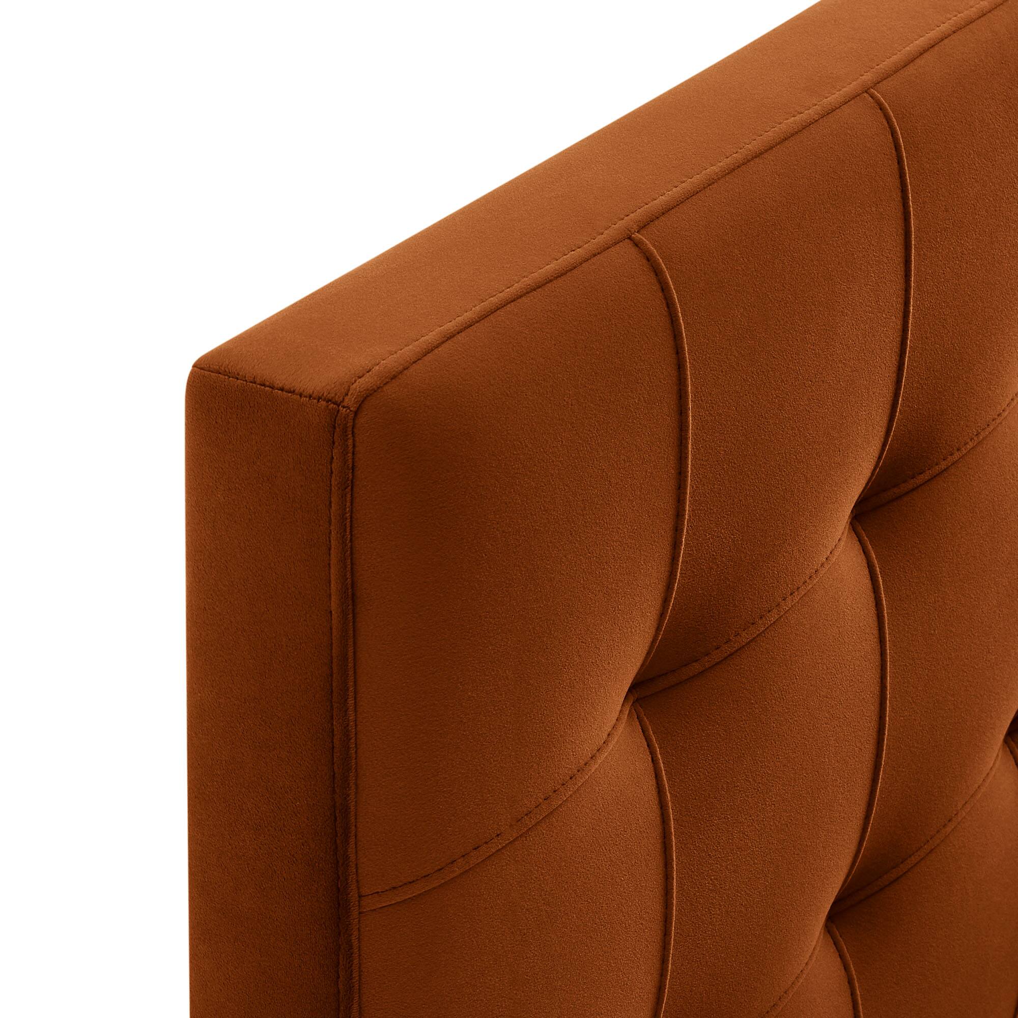 Alt View 4. Modway - Lily Biscuit Tufted Performance Velvet Headboard by Modway - Rust.