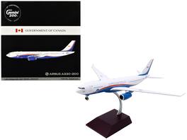 Airbus A330-200 Government of Canada Royal Canadian Air Force 330002 White Blue Red Stripes GeminiJets 200 Series 1/200 - White and Blue