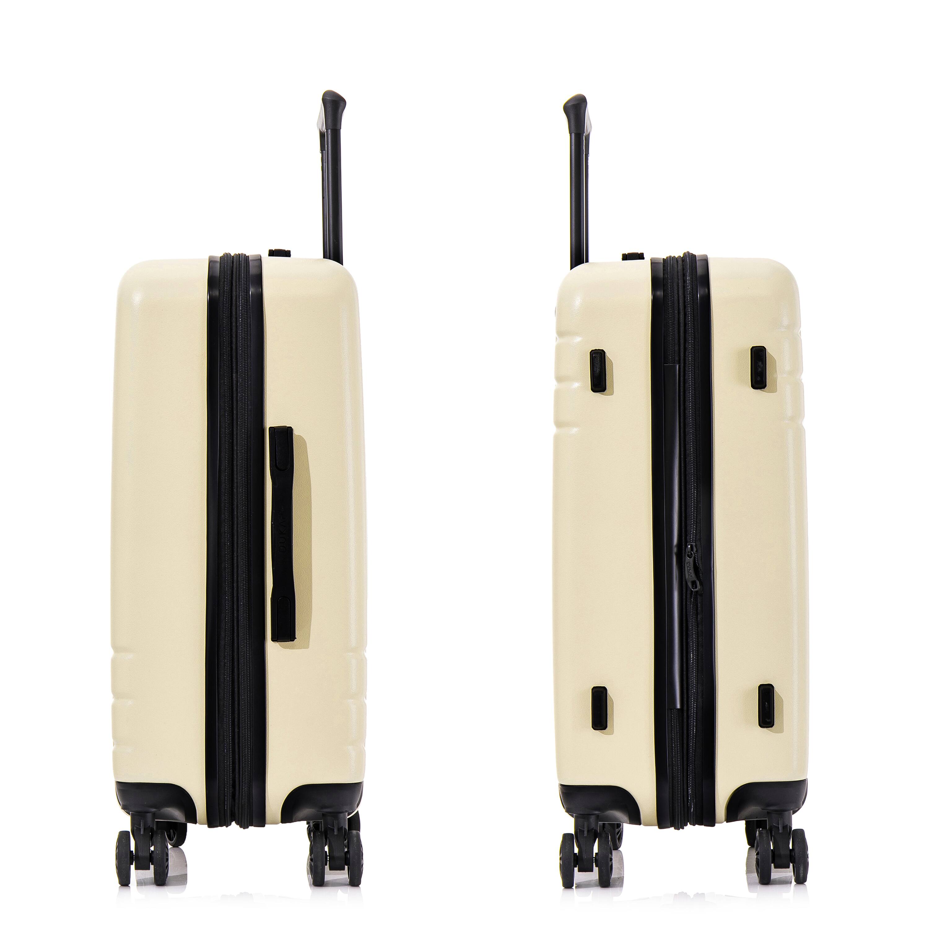 Alt View 3. DUKAP - Zahav Lightweight Hardside Spinner Luggage 24" - SAND.