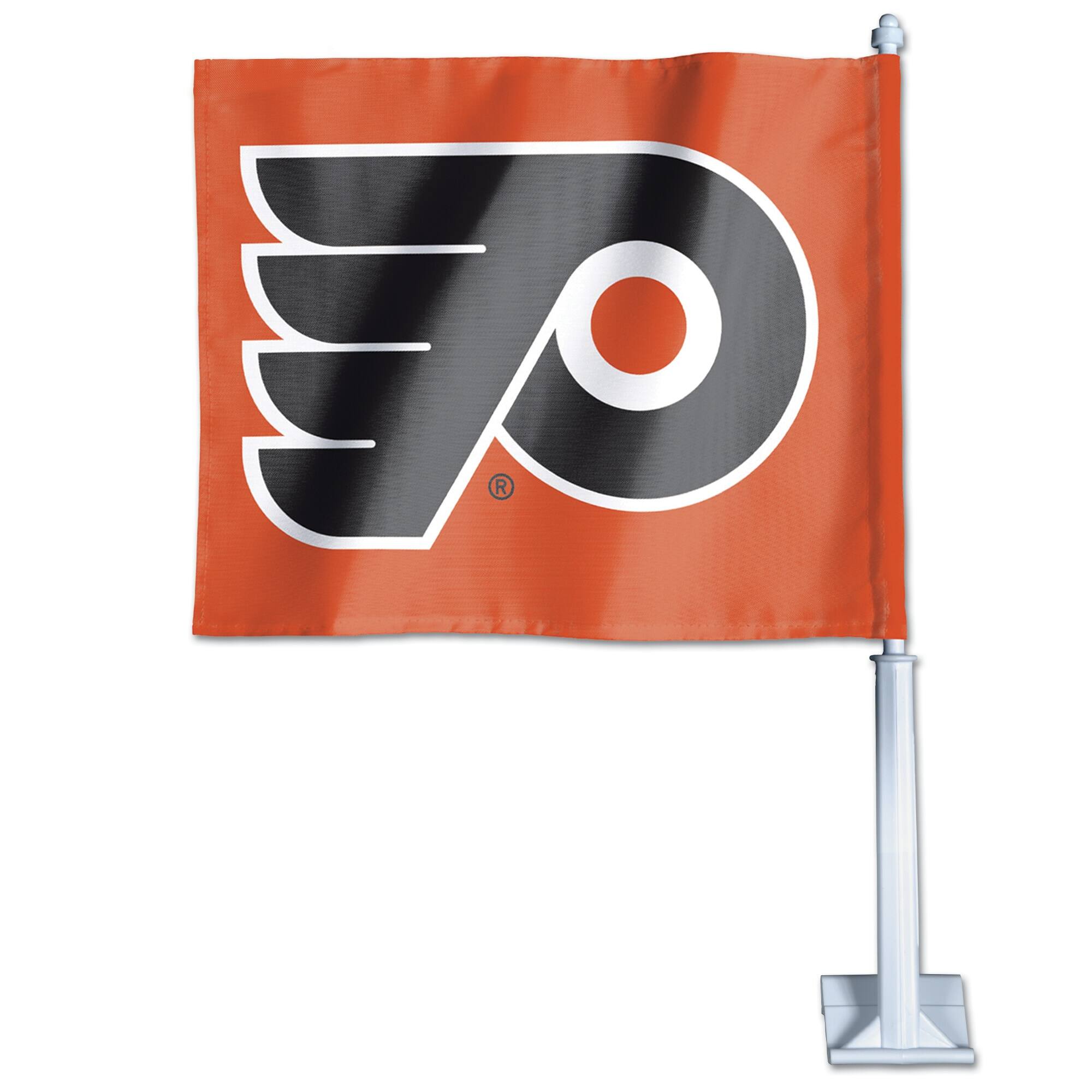 Alt View 1. WinCraft - Philadelphia Flyers Double-Sided Car Flag - Multicolor.