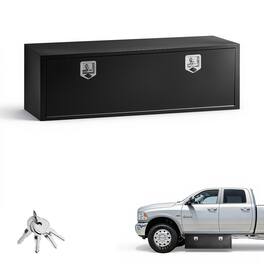 VEVOR - Underbody Truck Tool Box, 60 x 18 x 18 Inch Heavy Duty Steel Trailer Storage Box with Lock & Keys, Waterproof Trailer - Black