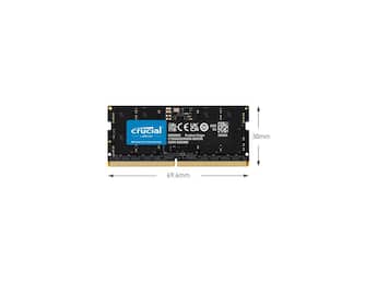 Crucial Micron 64GB (2 x 32GB) DDR5 SDRAM Memory Kit For Notebook Crucial Micron 64GB (2 x 32GB) DDR5 SDRAM Memory Kit For Notebook