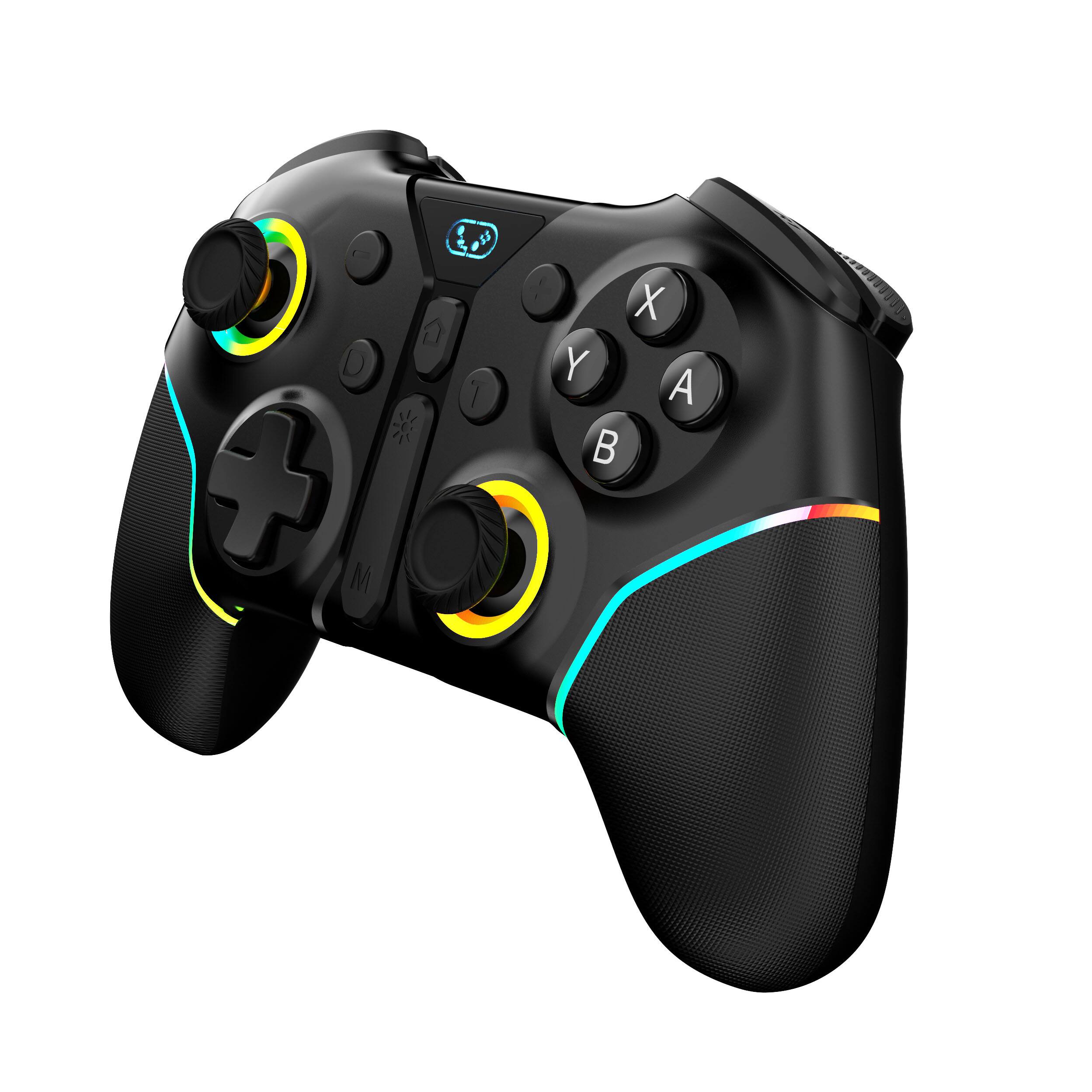 Alt View 1. Cluzine - Wireless Game Controller with Motion Sensor & Hall Effect Joystick Trigger, Multi-Device Compatible Gamepad - Black.