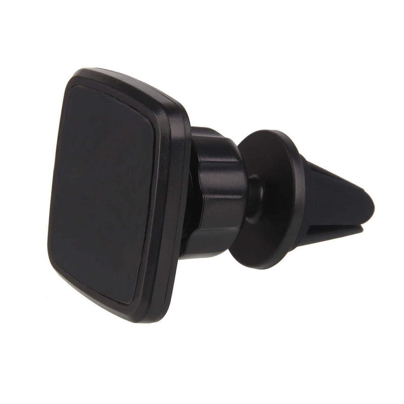 Entronix - Magnetic Car Mount - Versatile Stick-On AC Vent Clip for All Phones - Black