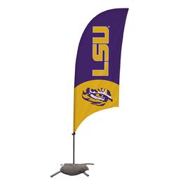Victory Corps - LSU Tigers 7.5' Tiger Eye Razor Feather Flag with Base - Purple