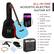 ALL-IN-ONE ACOUSTIC-ELECTRIC GUITAR KIT
- 4 Months Free Lessons
- In-App Digital Tuner
- Guitar
- Carrying Case
- Strap
- Pick Set
- Cleaning Cloth
- 10-Watt Amp
- Extra Strings
- Amp Cable
- Pick Guard
- Capo
- Cable