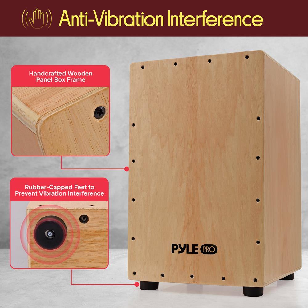 Anti-Vibration Interference

Handcrafted Wooden Panel Box Frame

Rubber-Capped Feet to Prevent Vibration Interference

PYLE PRO