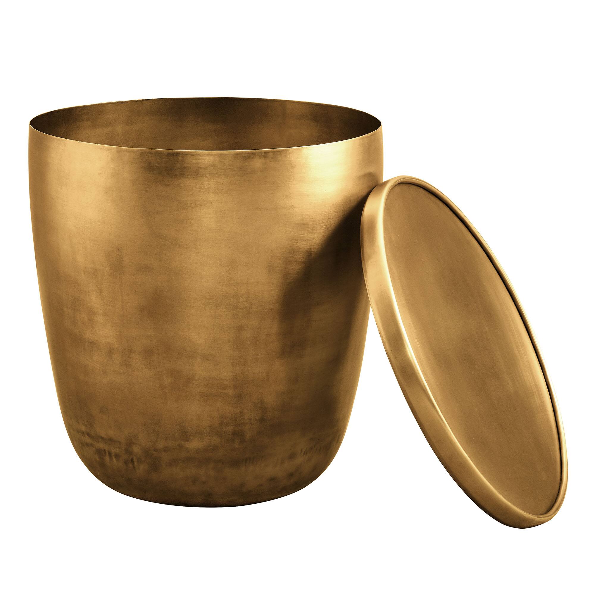Alt View 4. Modway - Viora Metal Storage Side Table by Modway - Burnished Brass.