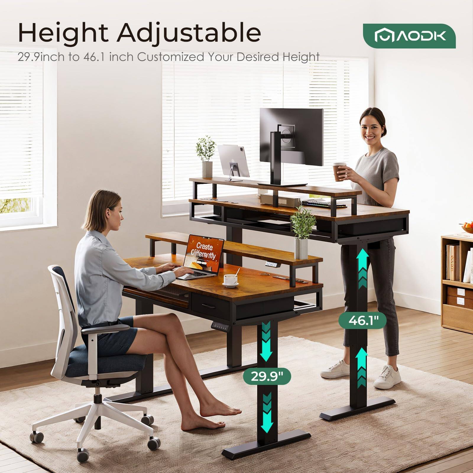 Height Adjustable 29.9" to 46.1" Customized Your Desired Height

AODK

Create Differently

46.1"
29.9"