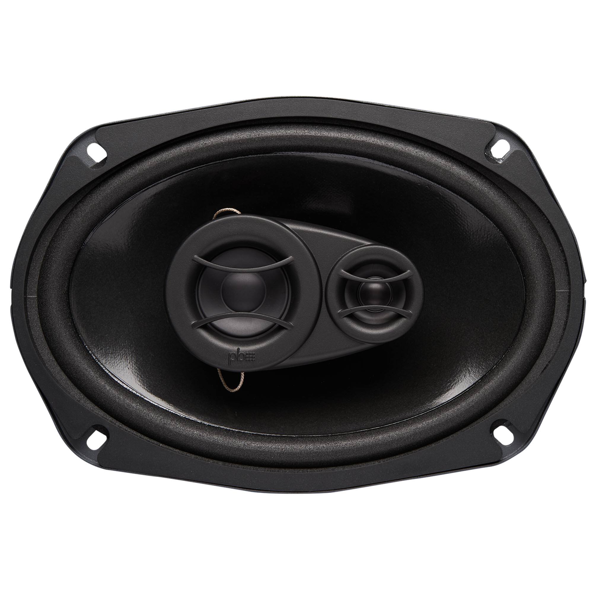 Alt View 10. Powerbass - PowerBass S-6903 - 6x9" 3-Way OEM Replacement Speakers - Pair - Black/Gray.