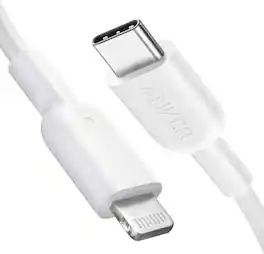 Anker - USB C to Lightning Cable, 321 USB-C to Lightning Cable (3ft - White