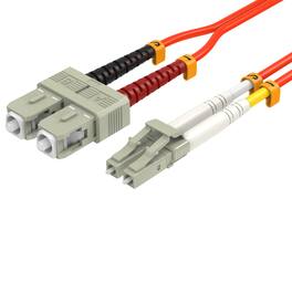 Sanoxy - 5m LC/SC Duplex 50/125 Multimode OM2 Fiber Optic Cable - Multi