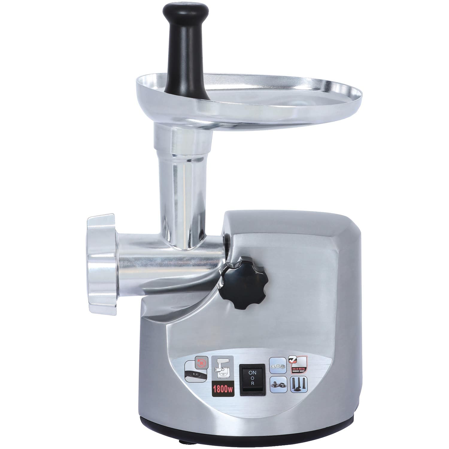 Brentwood - Select Mg-1800s Heavy-duty Meat Grinder - Silver