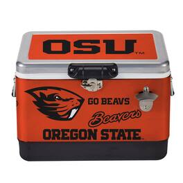 Indigo Falls - Oregon State Beavers 36-Can Medley Metal Cooler - Silver