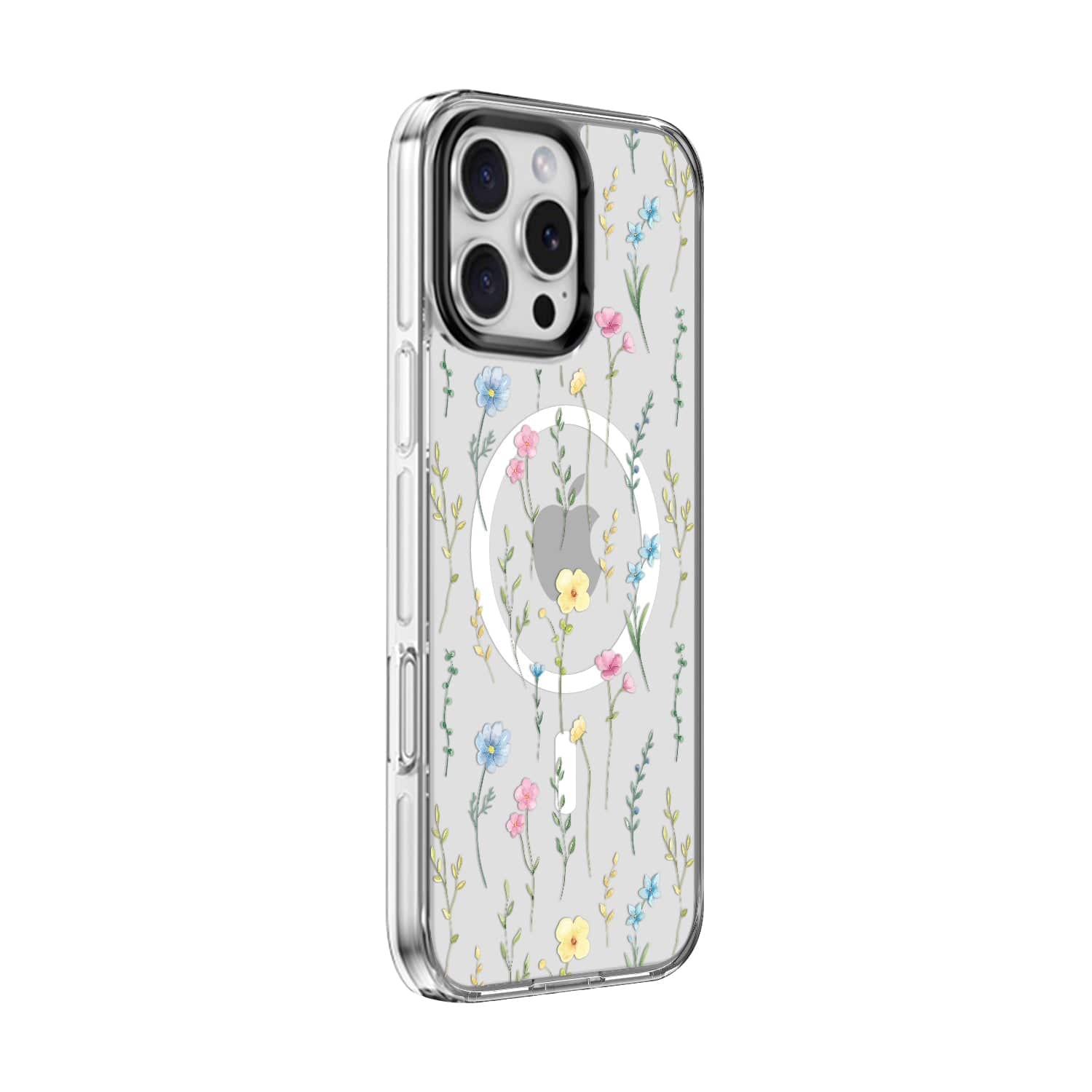 Left. SaharaCase - SaharaCase - Inspire Series Case with Swappable Floral Design - iPhone 16 Pro Max - Floral - Floral.