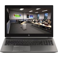 HP - ZBook 15 G6 15.6" Refurbished Laptop - Intel 9th Gen Core i7 with 32GB Memory - NVIDIA Quadro T1000 4GB - 1TB SSD - Gray - Front_Zoom