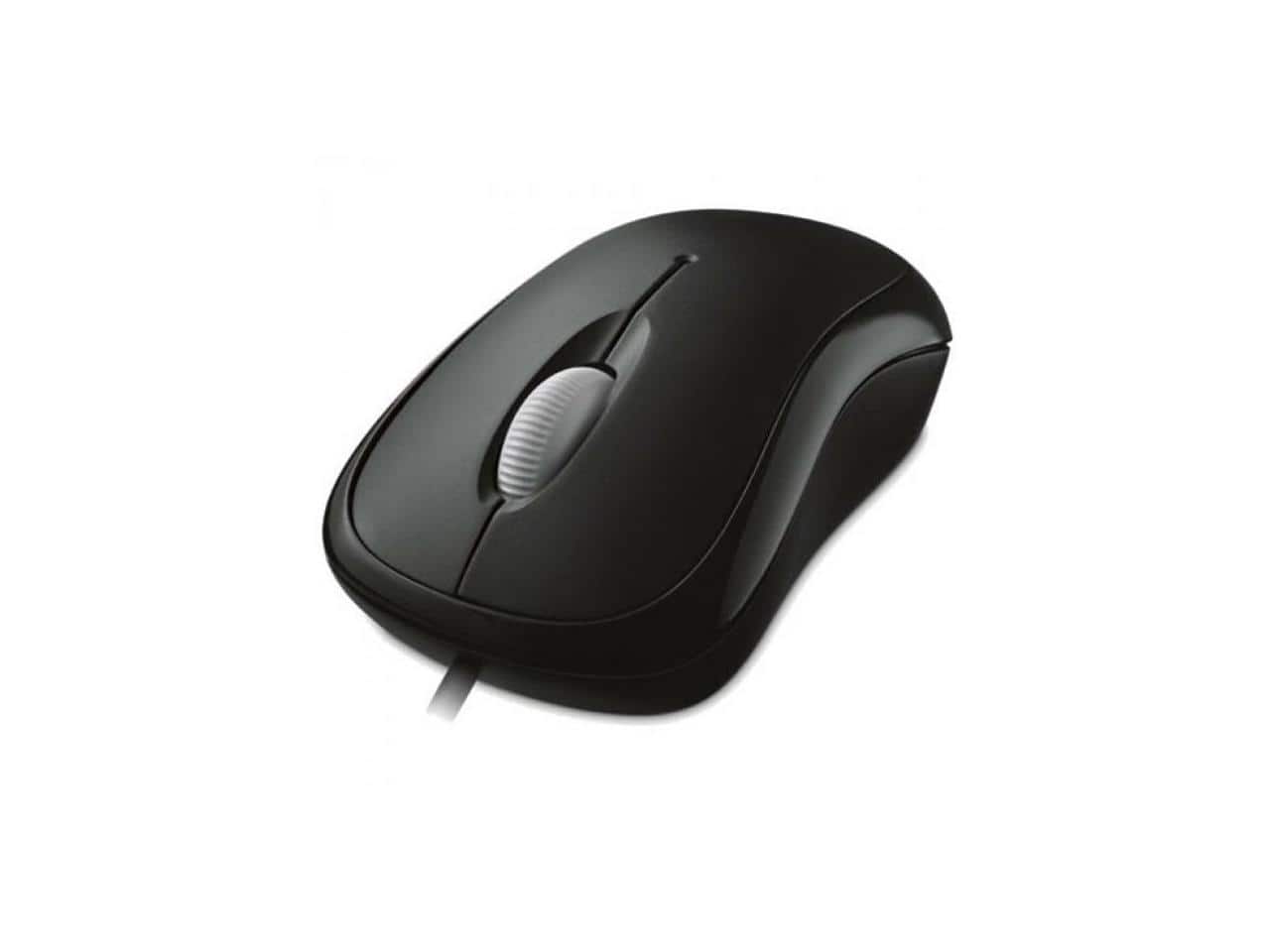 Incipio - Microsoft Basic Optical Mouse - USB/PS2 - 800 dpi - 3 Buttons - Wired - Black