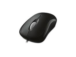 Incipio - Microsoft Basic Optical Mouse - USB/PS2 - 800 dpi - 3 Buttons - Wired - Black
