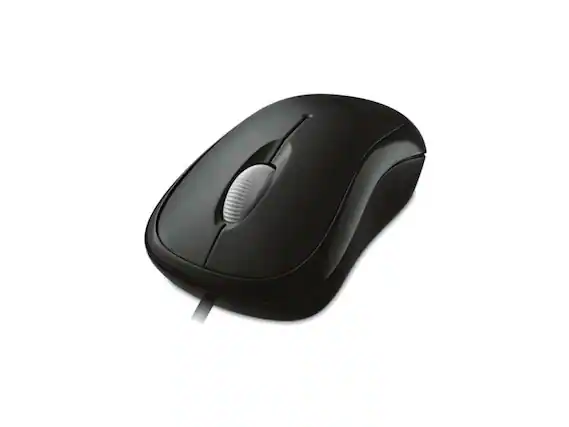 Front. Incipio - Microsoft Basic Optical Mouse - USB/PS2 - 800 dpi - 3 Buttons - Black - Black.
