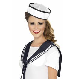 Smiffys - Sailor Hat & Collar Costume Accessory - Multi-Colored