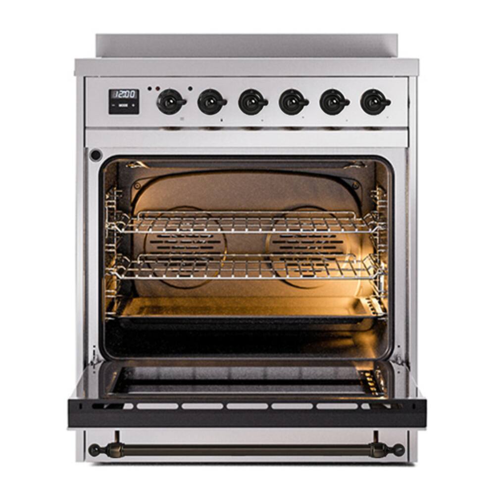Alt View 5. ILVE - ILVE Nostalgie II 40 inch Induction Range with 6 Induction Elements (Graphite Matte) - Graphite Matte.