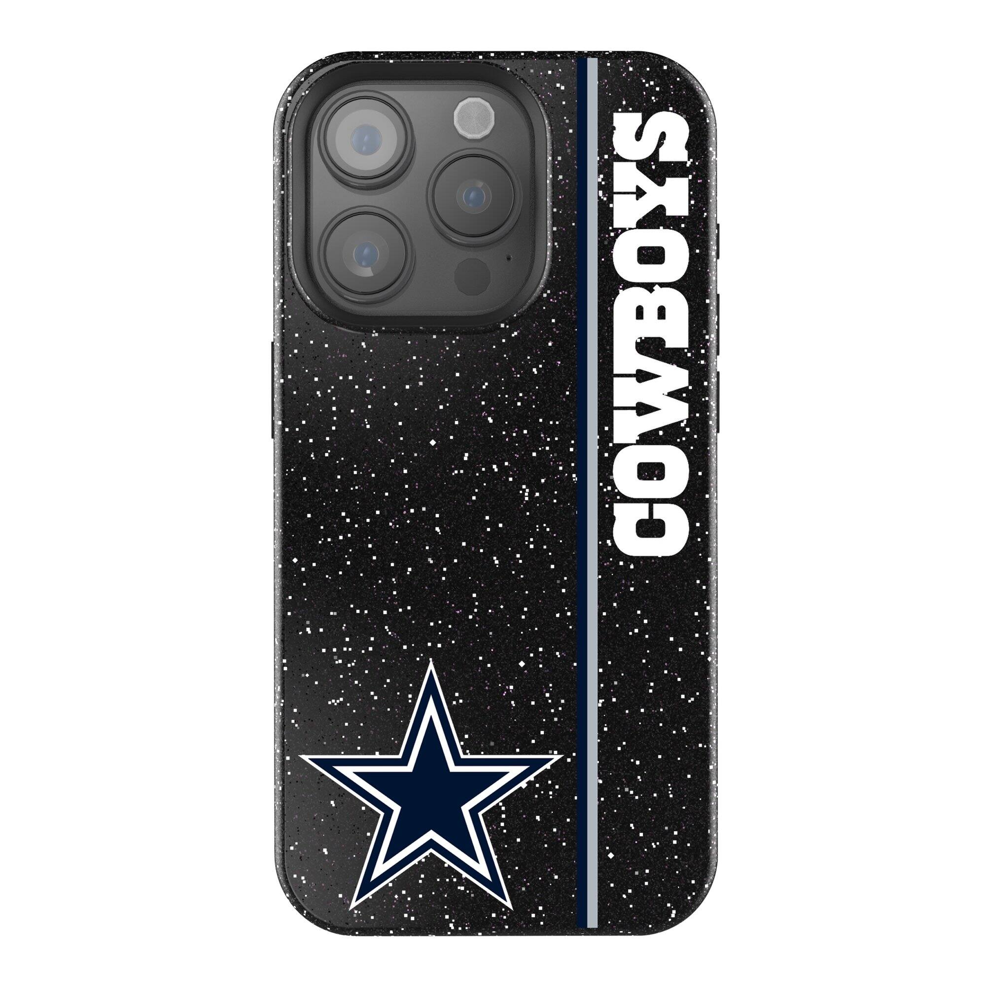 Front. Keyscaper - Dallas Cowboys iPhone Bling Case - 14 Plus - Black.