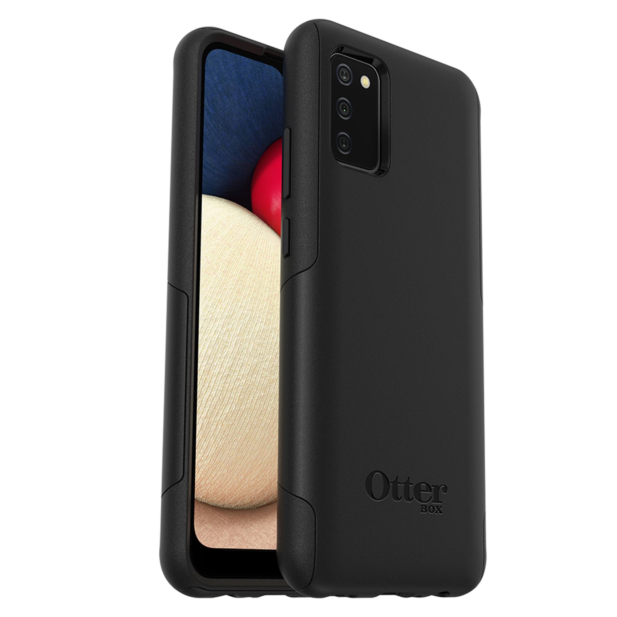 Front. OtterBox - Commuter Lite Case For Samsung A02S - Black.