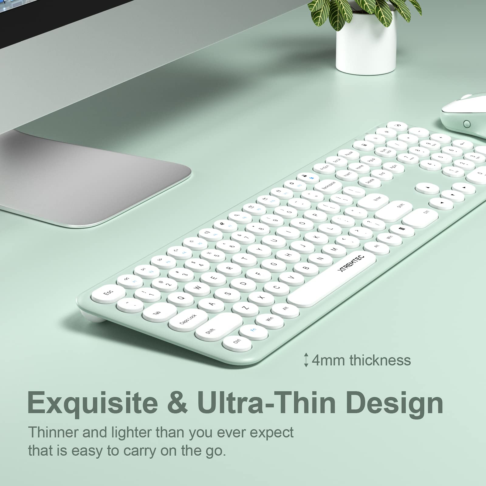 Exquisite & Ultra-Thin Design  
Thinner and lighter than you ever expect that is easy to carry on the go.  
4mm thickness