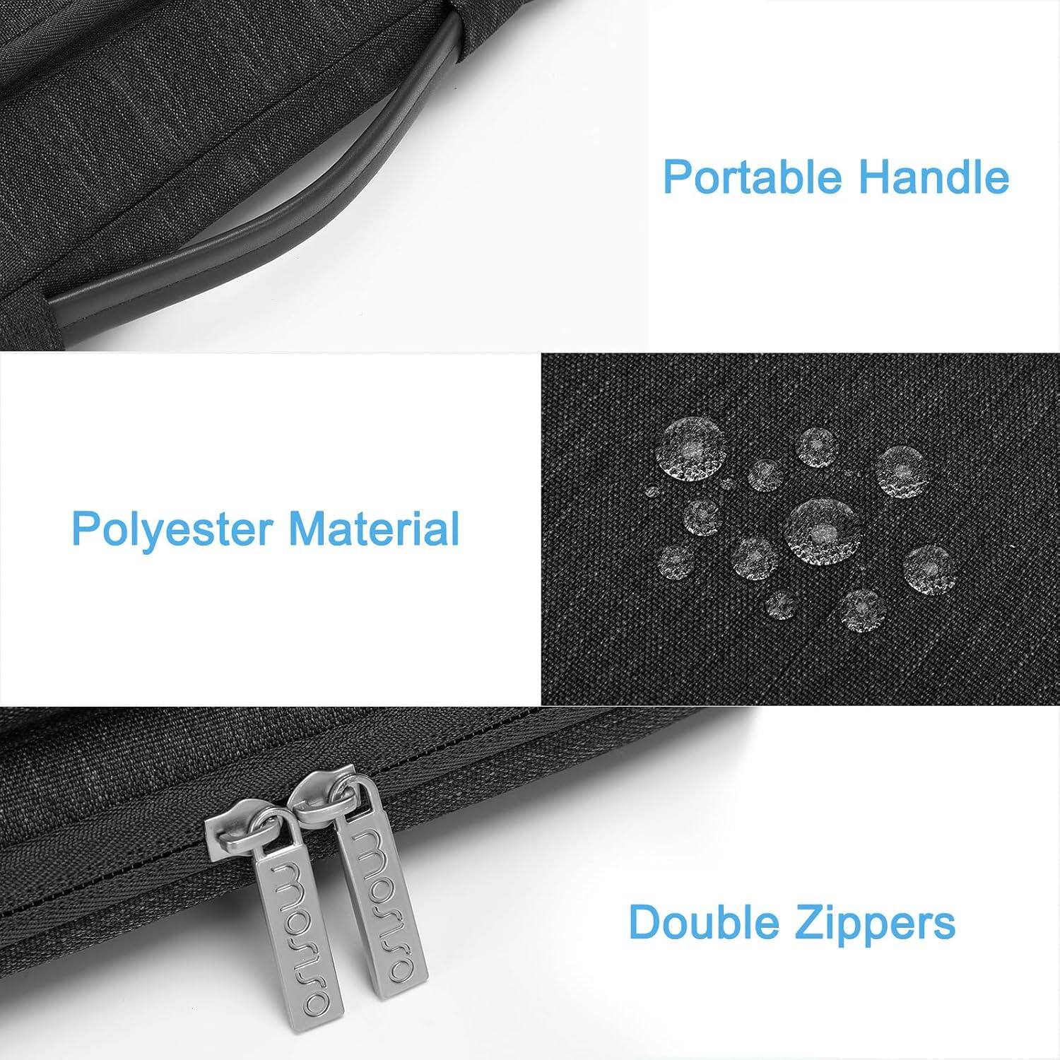 - Portable Handle
- Polyester Material
- Double Zippers