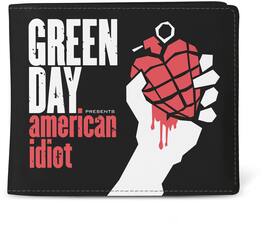 PopMarket - Green Day - Rocksax - Green Day - American Idiot - Premium Wallet With Coin Pocket (Black) - Multicolor