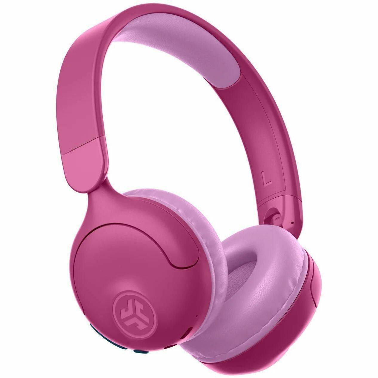 Alt View 2. JLab - JLab Jbuddies Pop 2 In 1 Wireless + Wired Kids Headphones - Stereo - Mini-phone (3.5mm) - Wired/Wireless - Bluetooth - Pink.