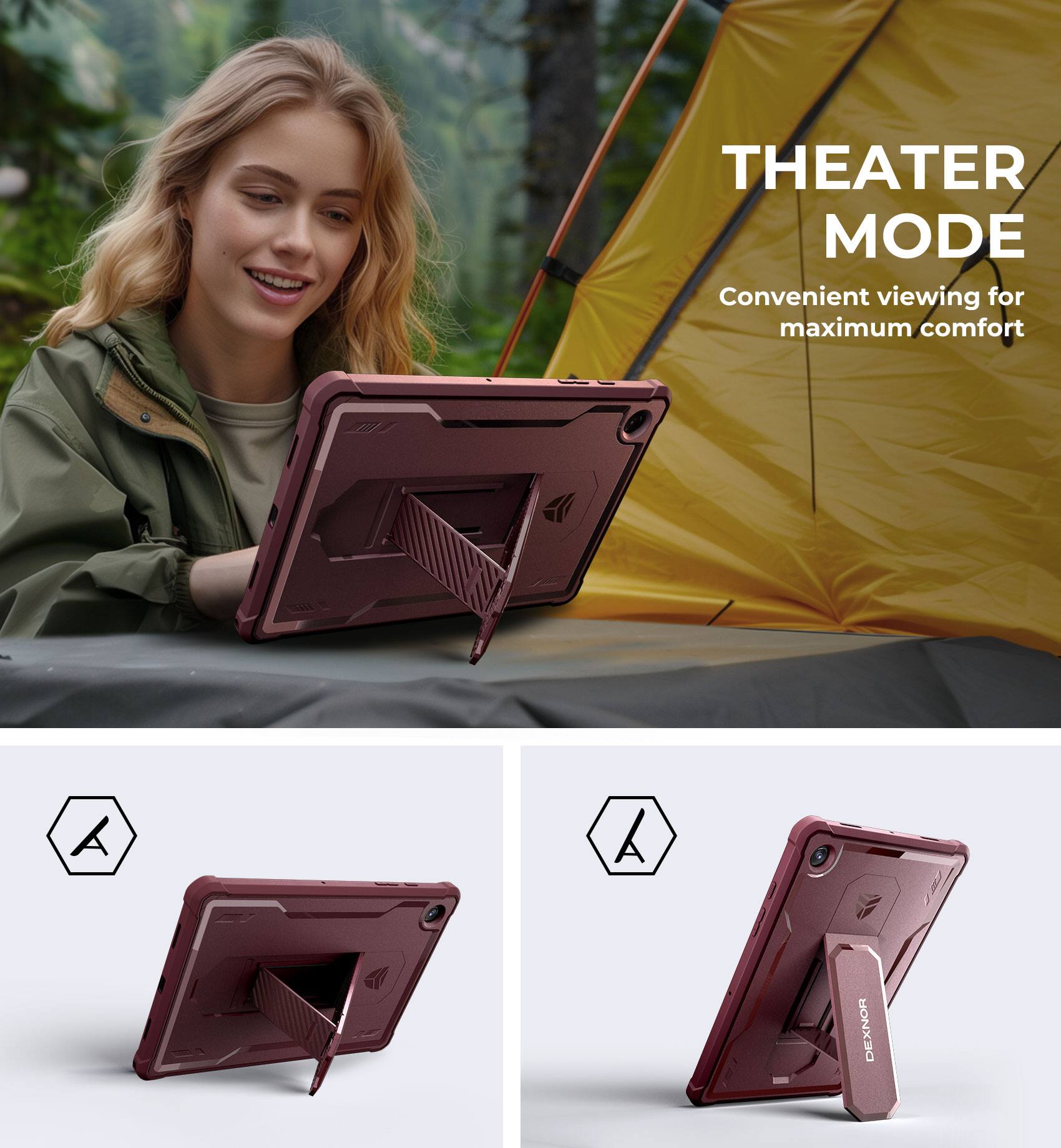 THEATER MODE  
Convenient viewing for maximum comfort  

DEXNOR