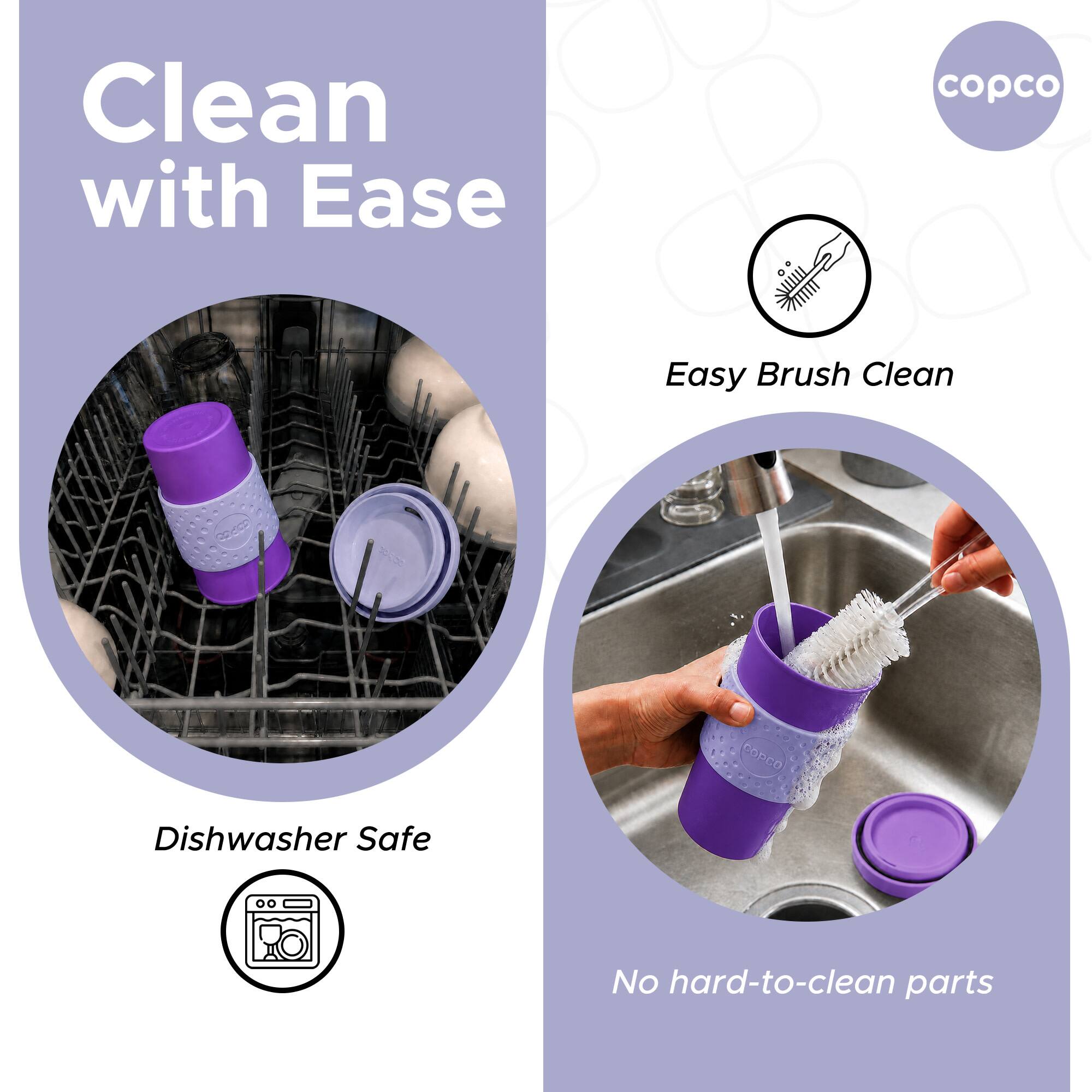Clean with Ease  
copco  
Easy Brush Clean  
Dishwasher Safe  
No hard-to-clean parts