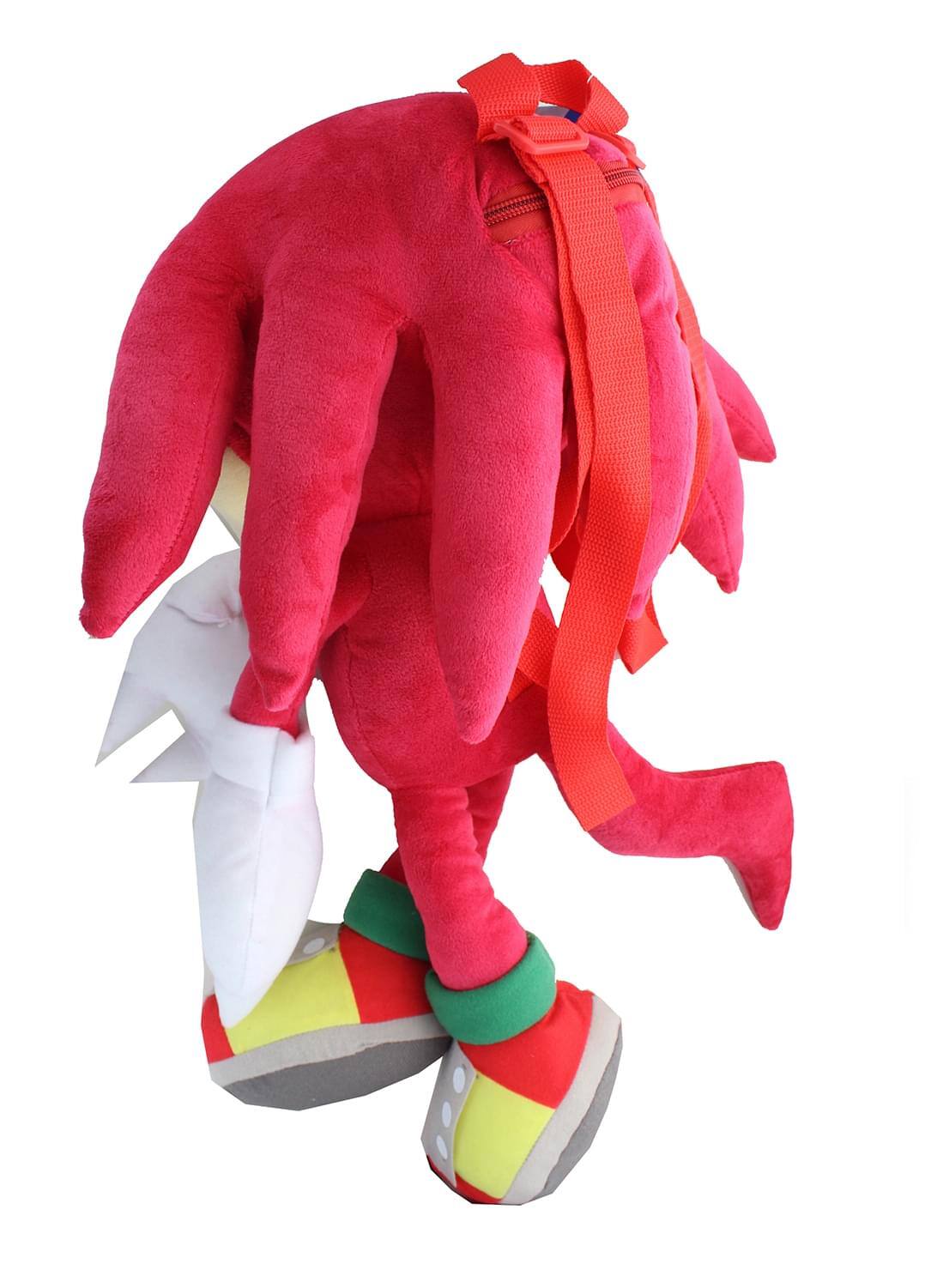 Alt View 1. Accessory Innovations Company - Sonic the Hedgehog Knuckles 18 Inch Plush Backpack - Red.