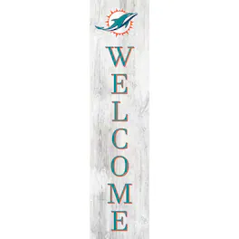 Fan Creations - Miami Dolphins 48'' Welcome Leaner - Multicolor