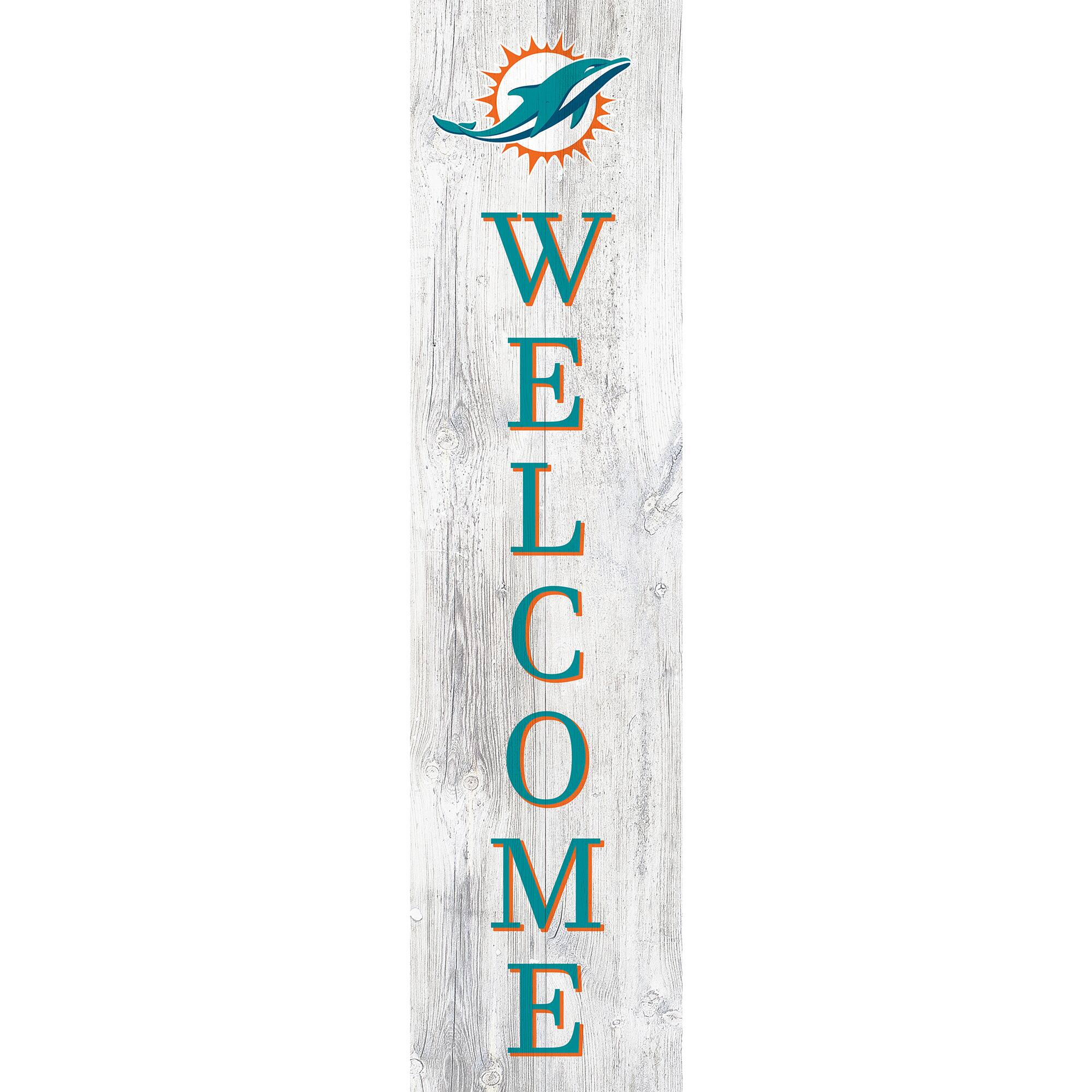Miami Dolphins 48'' Welcome Leaner