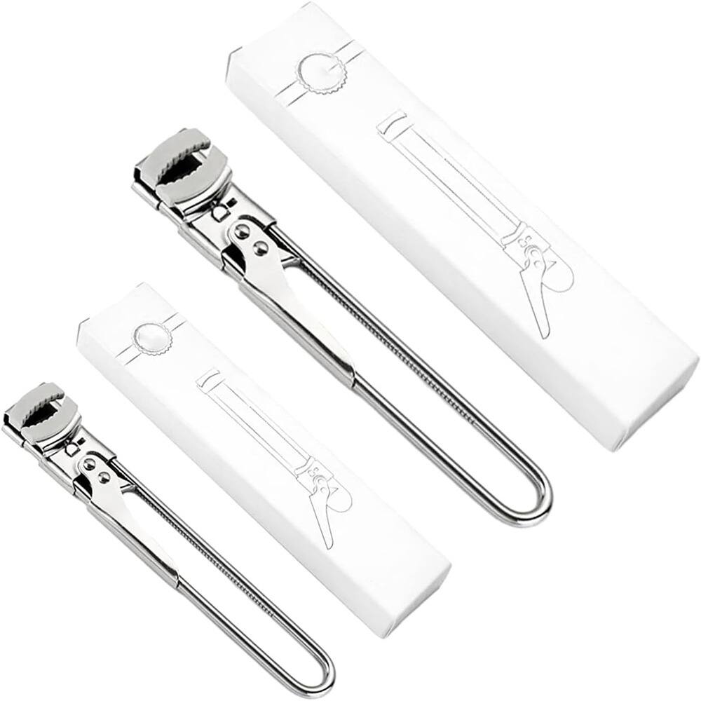 PARKER SLATER - Adjustable Stainless Steel Jar & Can Opener for Small & Large Lids - Silver