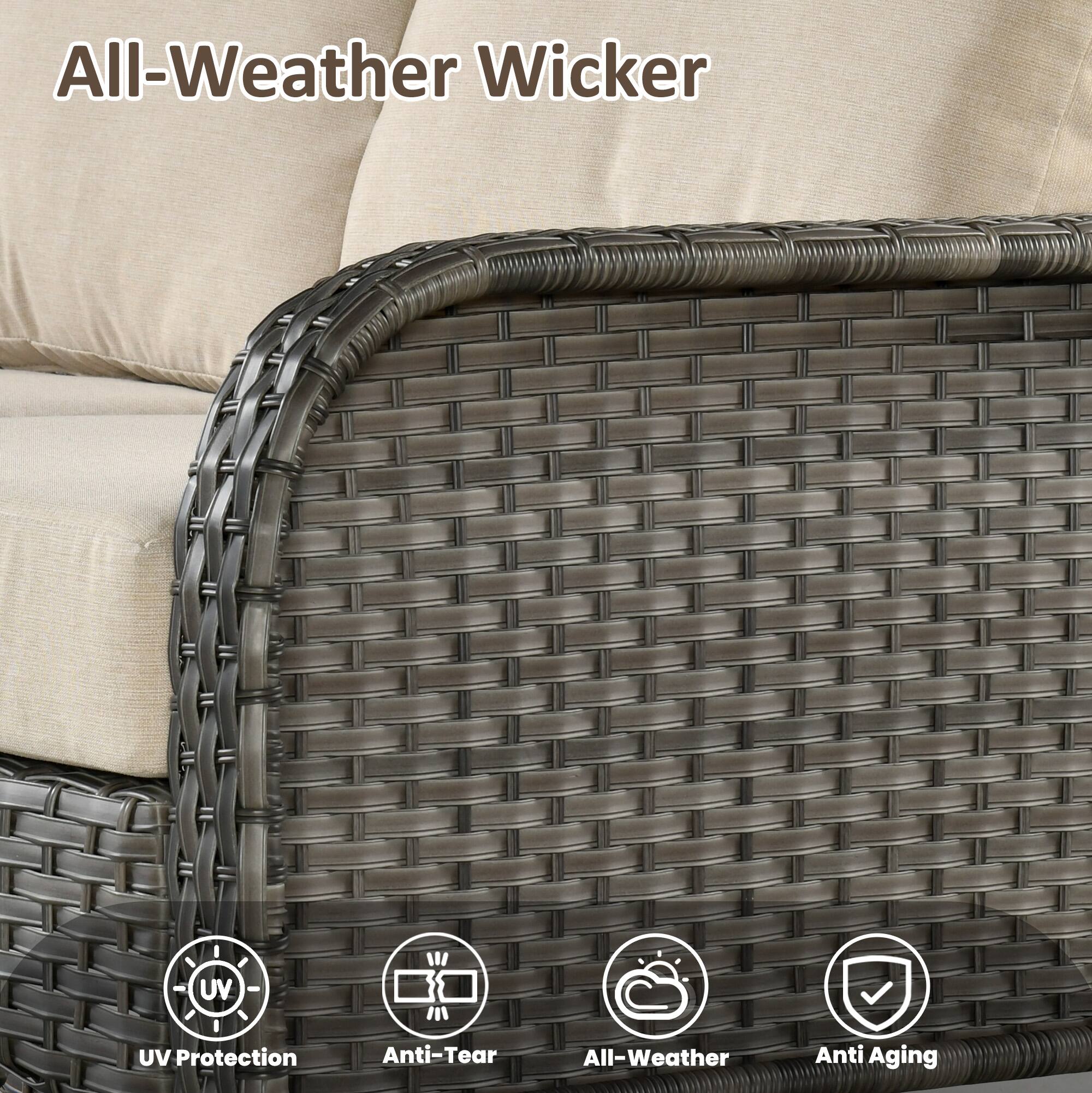 All-Weather Wicker

- UV Protection
- Anti-Tear
- All-Weather
- Anti Aging