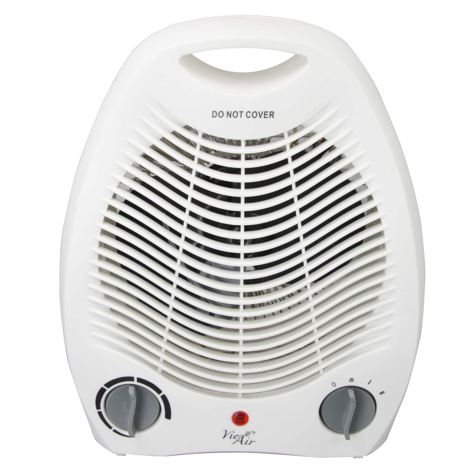 VieAir - Vie Air 1500W Portable 2 Settings Office Fan Heater with Adjustable Thermostat - White