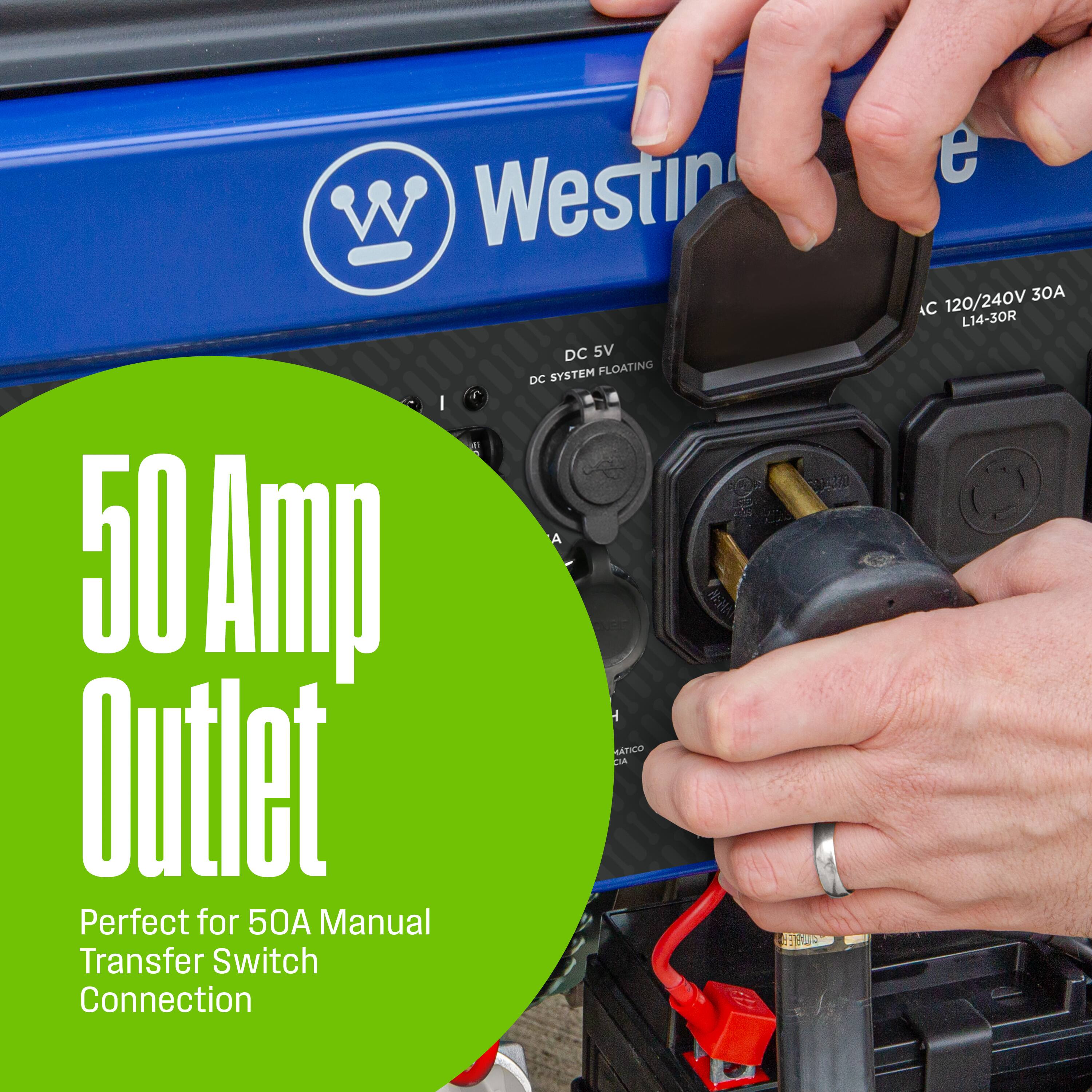 W Westin DC 5V SYSTEM FLOATING DC I I A 50 A A NATICO DA Outlet Perfect for 50A Manual Transfer Switch Connection e 120/240V 30 AC L14-3OR