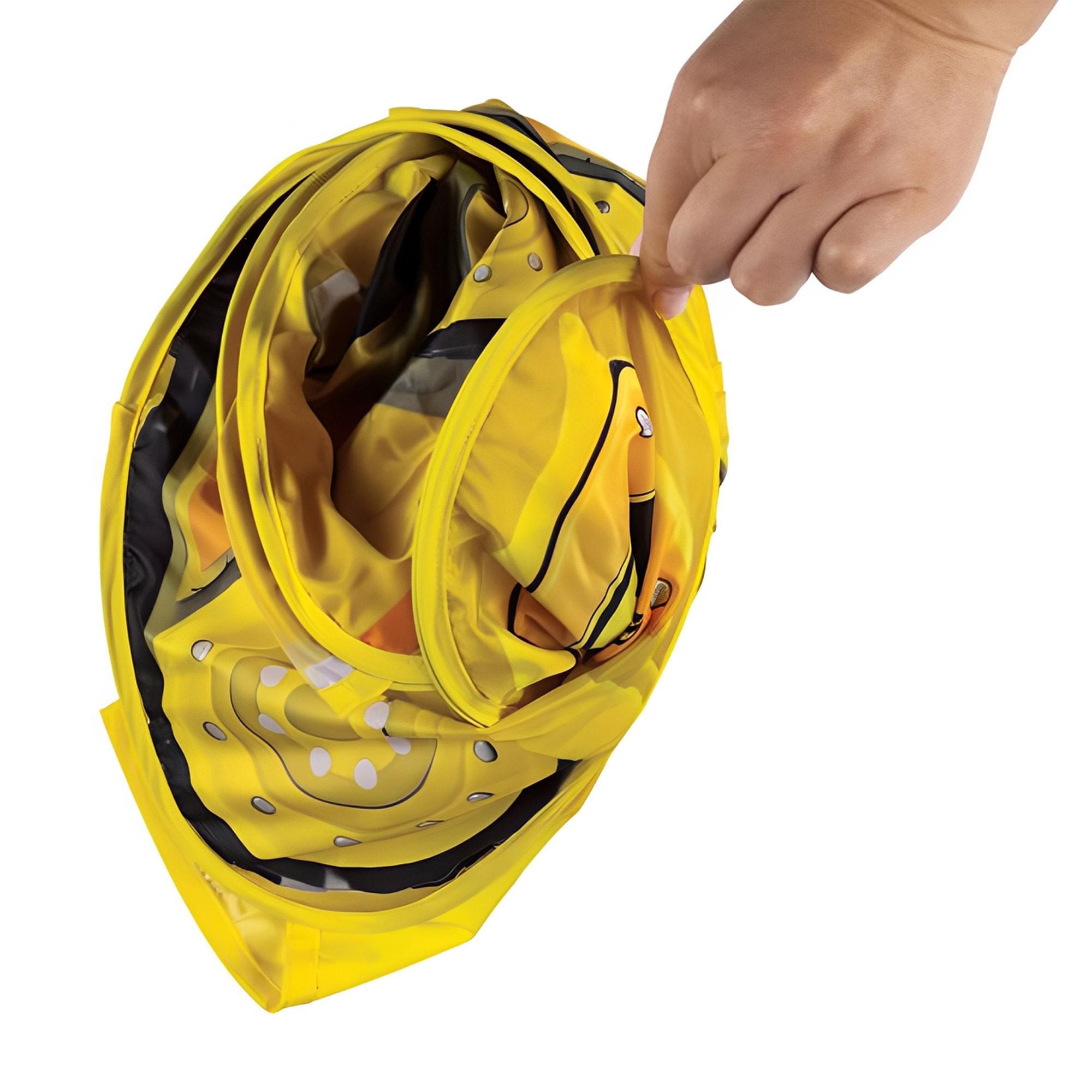 Alt View 1. Disguise - PAW Patrol Rubble Bulldozer Pop Out Child Costume | One Size Up to Size 6 - Yellow.