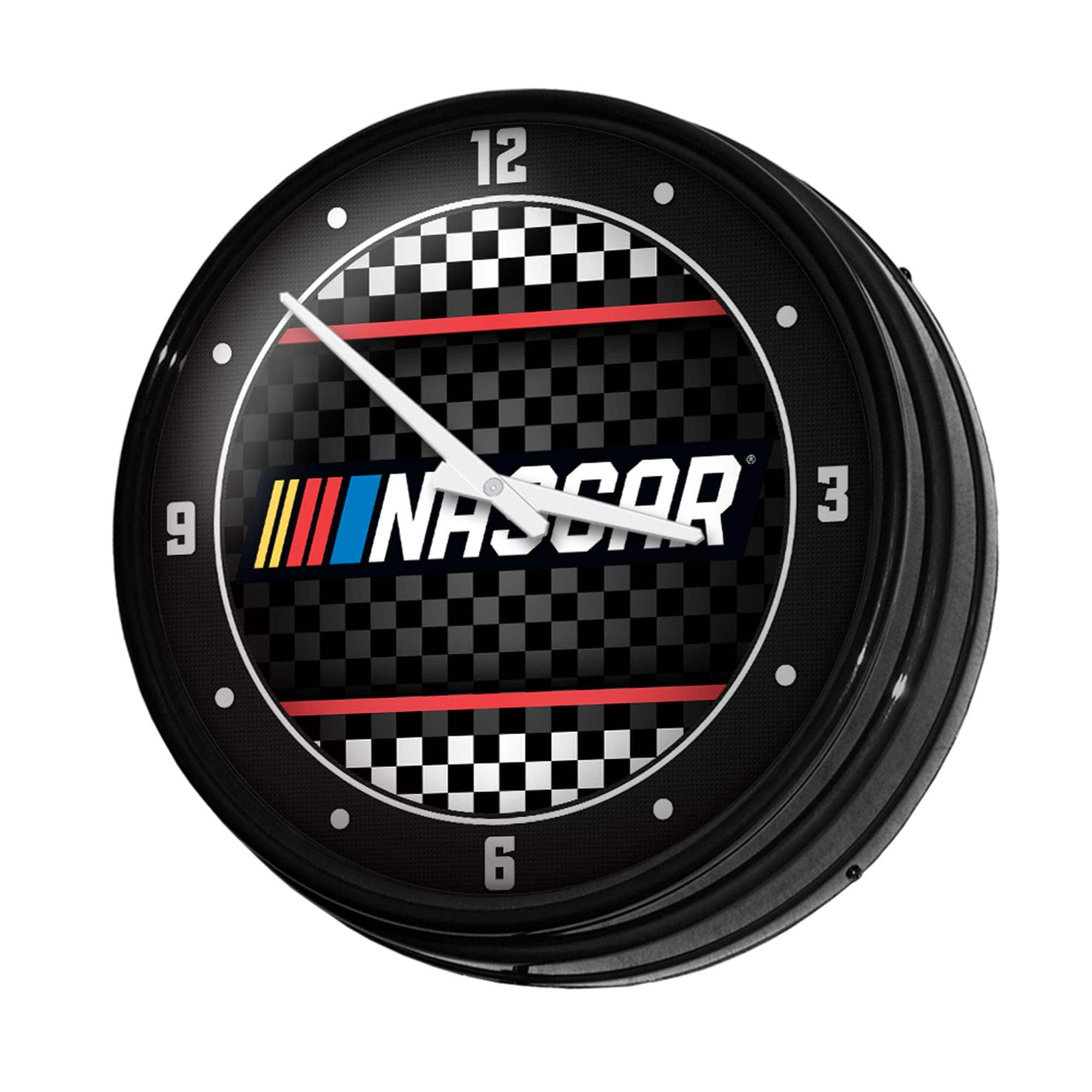 The Fan-Brand - NASCAR 18.5" Retro Lighted Wall Clock - Multicolor