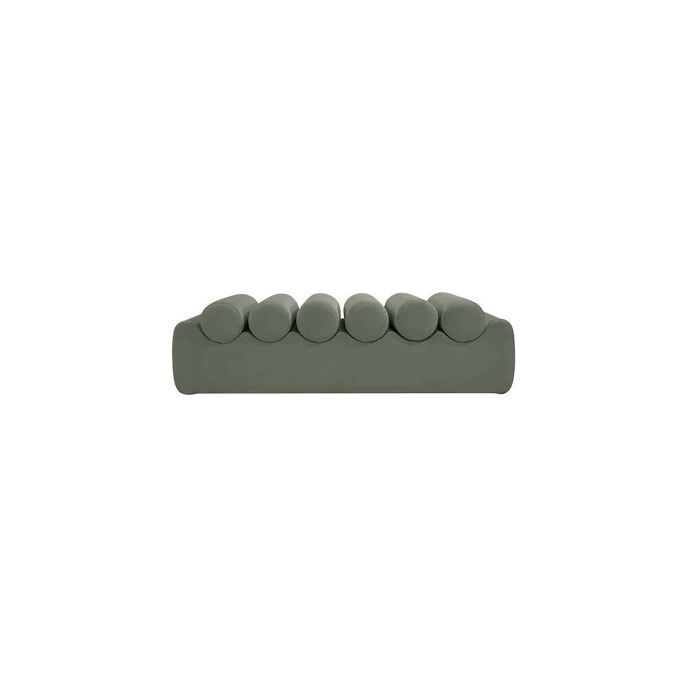 Alt View 2. Meridian Furniture - Rumble Green Vegan Leather Bench - Green.